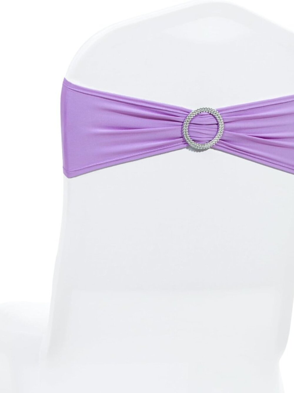 Pack of 100 Spandex Chair Sashes for Wedding Party & Event – Lavender